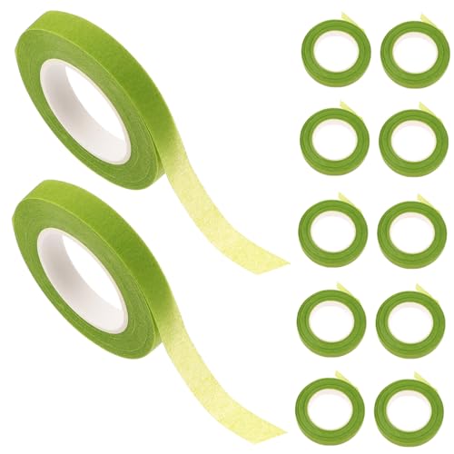 SOIMISS 12Rollen DIY Blumenband Floristenwickelband für Blumensträuße Hochadhesives Klebeband für Blumenkunst und Handwerk für Hochzeit und Events von SOIMISS