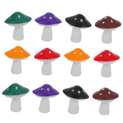 SOIMISS 12Stücke Pilzfiguren Teiliges Pilzornamente für DIY Bastelprojekte und Heimdekoration für Garten Wohnzimmer und Schlafzimmer Lebensechte Designs SOIMISS 12Stücke Pilzfiguren Teiliges Pilzornamente für DIY Bastelprojekte und Heimdekoration für Garten Wohnzimmer und Schlafzimmer Lebensechte Designs von SOIMISS