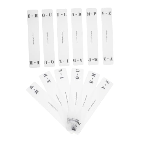 SOIMISS 12Stücke Transparente Schallplatten Trenner A Z Horizontaler Organizer für Vinyls Langlebig und Einfach zu Reinigen für Effizientes Sortieren von SOIMISS