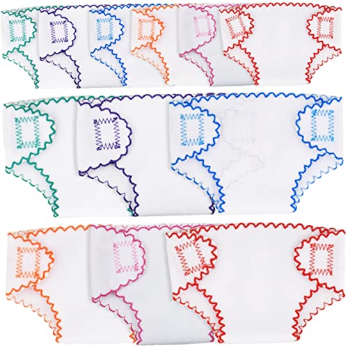 SOIMISS 12stücke Teiliges Für Puppenwindeln Wiederverwendbare Unterwäsche Für Babypuppen Kleidung Für Puppen Zubehör Für Puppen Spielzeug Für Junge Mädchen von SOIMISS