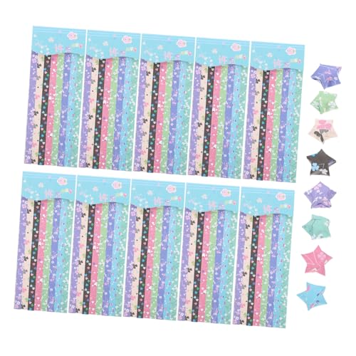 SOIMISS 1360Stücke Faltpapier für Origami Sterne Vielfältige Farben und Designs für DIY Bastelprojekte für Kreativität und Fingerfertigkeit von SOIMISS