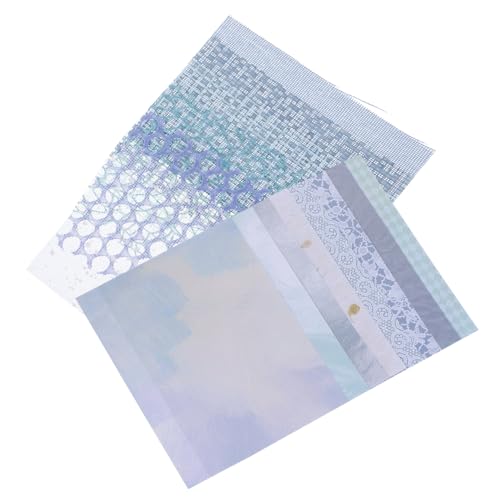 SOIMISS 15 Blatt DIY Scrapbook Papier Farbiges Strukturiertes Bastelpapier für Journaling Handarbeit Grußkarten Notizbuch Dekoration Vielfältig Einsetzbar Material von SOIMISS