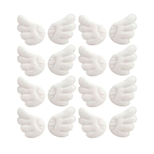 SOIMISS 15 Paare Engel Flügel Bügelflicken Aufnäher DIY Kleidung Applikationen für Jeans Schuhe Haaraccessoires Weiß von SOIMISS