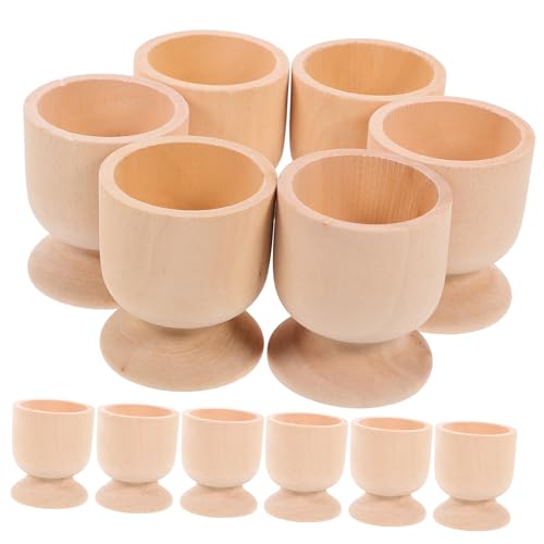 SOIMISS 15 Stück Teiliges Holz Eierhalter DIY Unbemalt Stabile Rutschfeste Ostereierständer Hochwertigem Holz Handwerklich Fein Verarbeitet für Osterdekoration und Bastelprojekte von SOIMISS