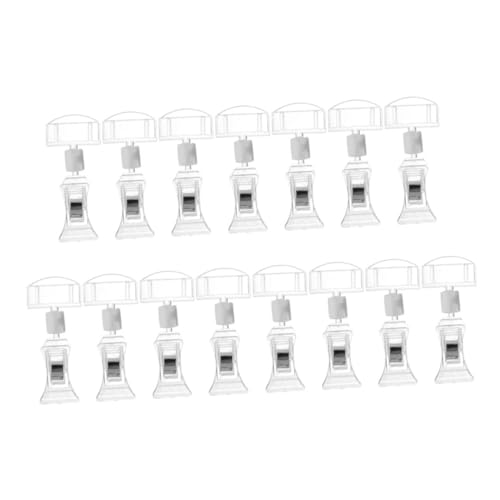 SOIMISS 15 Stück Teiliges Transparente Werbeclip Halter für Regale Beidseitig Drehbarer Preisschildhalter Robustes Material Vielseitig Einsetzbar für Supermarkt und Einzelhandel SOIMISS 15 Stück Teiliges Transparente Werbeclip Halter für Regale Beidseitig Drehbarer Preisschildhalter Robustes Material Vielseitig Einsetzbar für Supermarkt und Einzelhandel von SOIMISS