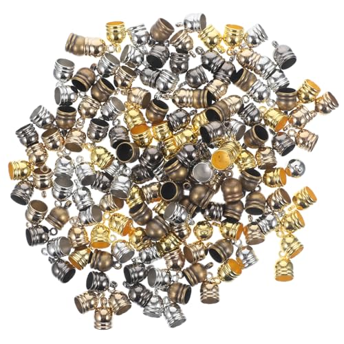 SOIMISS 150 Stück Endkappen für Schmuckherstellung Dekorative Kordelenden aus Langlebigem Material Geeignet für Armbänder Halsketten und DIY Quasten Rostfrei und Farbbeständig SOIMISS 150 Stück Endkappen für Schmuckherstellung Dekorative Kordelenden aus Langlebigem Material Geeignet für Armbänder Halsketten und DIY Quasten Rostfrei und Farbbeständig von SOIMISS