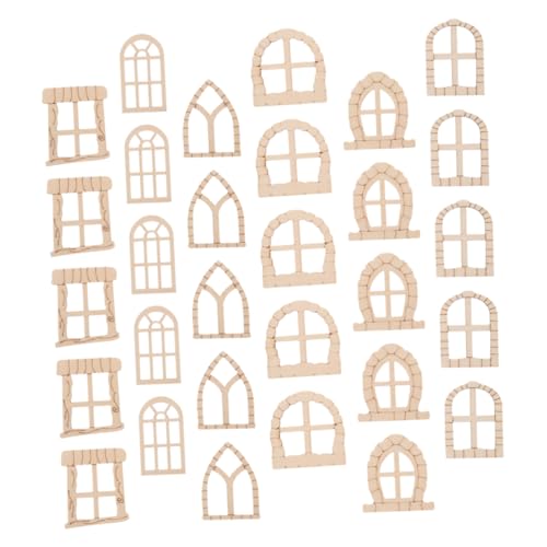 SOIMISS 150 Stück Miniatur Holz Fenster und Türen Unlackiertes Diy Zubehör für Feengärten und Puppenhäuser für Kreative Bastelprojekte und Dekoration SOIMISS 150 Stück Miniatur Holz Fenster und Türen Unlackiertes Diy Zubehör für Feengärten und Puppenhäuser für Kreative Bastelprojekte und Dekoration von SOIMISS
