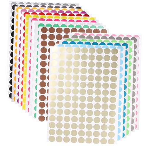 SOIMISS 16 Blatt Punkt Aufkleber Selbstklebende Etiketten Verschiedenen Farben für Farbcodierung Organisation und Bastelarbeiten SOIMISS 16 Blatt Punkt Aufkleber Selbstklebende Etiketten Verschiedenen Farben für Farbcodierung Organisation und Bastelarbeiten von SOIMISS
