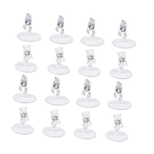 SOIMISS 16 Stück Fotositzclip Clips Einfachheit Sitzclip Anzeige Markt transparente Sattelklemme Restaurantclip Sitzklemme Weiß von SOIMISS