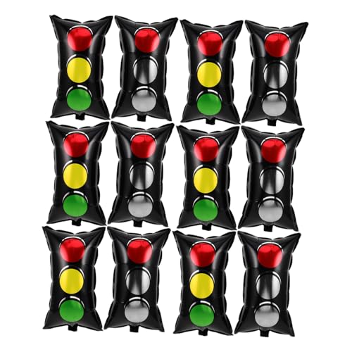 SOIMISS 16 Stück Teiliges Auto-party Ballonset Rote Gelbe und Grüne Folien-ampelballons Wiederverwendbare Verkehrsschilder Dekoration für Fahrzeug-geburtstag Rennauto Deko Kinderparty SOIMISS 16 Stück Teiliges Auto-party Ballonset Rote Gelbe und Grüne Folien-ampelballons Wiederverwendbare Verkehrsschilder Dekoration für Fahrzeug-geburtstag Rennauto Deko Kinderparty von SOIMISS