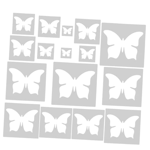 SOIMISS 16 Stück Teiliges Schmetterling Malschablonen Wiederverwendbare DIY Stencils für Malen Basteln Scrapbooking Wanddekoration Kreative Vorlagen für Erwachsene SOIMISS 16 Stück Teiliges Schmetterling Malschablonen Wiederverwendbare DIY Stencils für Malen Basteln Scrapbooking Wanddekoration Kreative Vorlagen für Erwachsene von SOIMISS