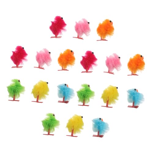 SOIMISS 18 Stück Dekorationen Küken für Ostern Fluffy Chicks Realistische Plüschfiguren als Mitgebsel und Raumdekorationen von SOIMISS