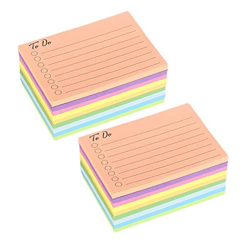 SOIMISS 18 Stück Fluoreszierende Haftnotizen Tragbare Notizblöcke für Schüler Wiederverwendbare Memotabs Farben für Büro Schule und Zuhause von SOIMISS