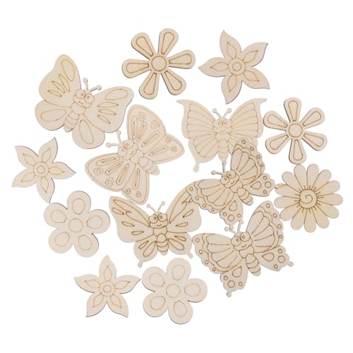 SOIMISS 18 Stück Teiliges aus Naturbelassenen Holzscheiben mit Schmetterlings und Blumenmotiven DIY Bemalbar Vielseitig für Bastelarbeiten Hausdekoration und Kreative Handwerksprojekte SOIMISS 18 Stück Teiliges aus Naturbelassenen Holzscheiben mit Schmetterlings und Blumenmotiven DIY Bemalbar Vielseitig für Bastelarbeiten Hausdekoration und Kreative Handwerksprojekte von SOIMISS