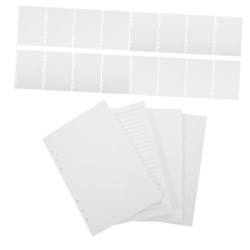 SOIMISS 180 Stück Teiliges Nachfüllpapier Gelocht Liniertes Planerpapier mit Seitenarten Punkte Blanko Karos Tintenfestes Weißes Papier für Ringbuch Organizer und Notizbücher SOIMISS 180 Stück Teiliges Nachfüllpapier Gelocht Liniertes Planerpapier mit Seitenarten Punkte Blanko Karos Tintenfestes Weißes Papier für Ringbuch Organizer und Notizbücher von SOIMISS