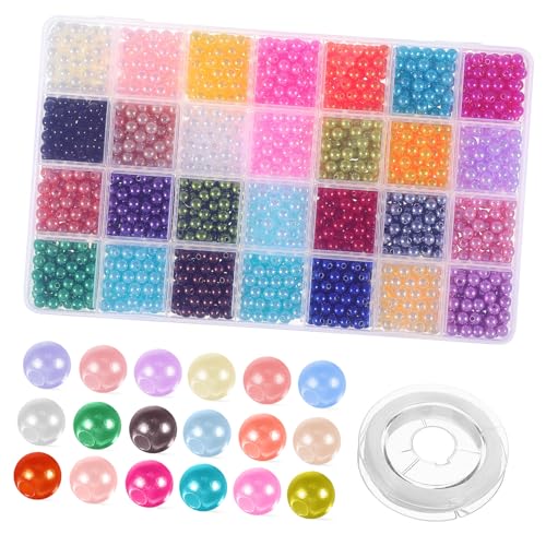 SOIMISS 1960 Stück Teiliges Perlen Bunte Lose Perlen mit Elastischem Band für DIY Schmuckherstellung Armbänder Halsketten Bastelperlen für Kreative Handwerksprojekte SOIMISS 1960 Stück Teiliges Perlen Bunte Lose Perlen mit Elastischem Band für DIY Schmuckherstellung Armbänder Halsketten Bastelperlen für Kreative Handwerksprojekte von SOIMISS