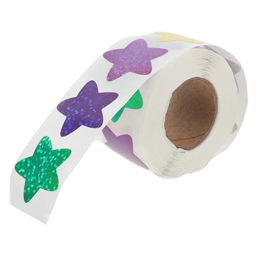 SOIMISS 1Rolle Belohnungssticker Selbstklebende Fünfzackige Sternaufkleber für Schulprojekte Belohnungstabellen Scrapbooking und von SOIMISS