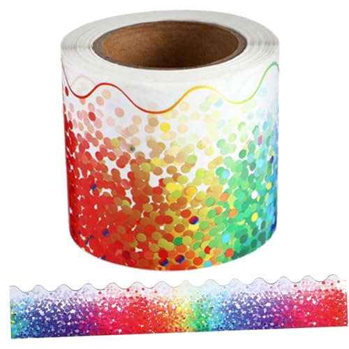 SOIMISS 1Rolle Bunte Wellenrandverkleidung Selbstklebendes Dekorationsband für Klassenzimmer Büro und Bulletin Boards für Kreative Gestaltung und Farbenfrohe SOIMISS 1Rolle Bunte Wellenrandverkleidung Selbstklebendes Dekorationsband für Klassenzimmer Büro und Bulletin Boards für Kreative Gestaltung und Farbenfrohe von SOIMISS