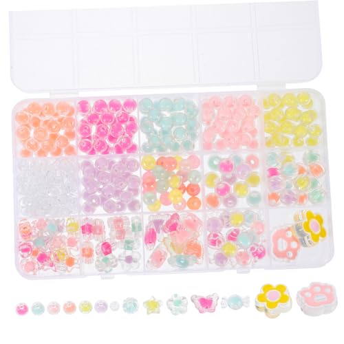 SOIMISS 1Satz DIY Schmuckperlen für Bunte Acrylperlen zum Selbermachen von Armbändern und Ohrringen Bastelset für Kreative Handarbeiten mit Freunden von SOIMISS