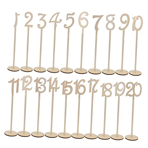 SOIMISS 1Satz Holztischnummern Für Hochzeiten Und Partys Beige Holz Tischkarten Halter Für Kreative Tischdekoration Für Sitzplan Und Tischordnung SOIMISS 1Satz Holztischnummern Für Hochzeiten Und Partys Beige Holz Tischkarten Halter Für Kreative Tischdekoration Für Sitzplan Und Tischordnung von SOIMISS