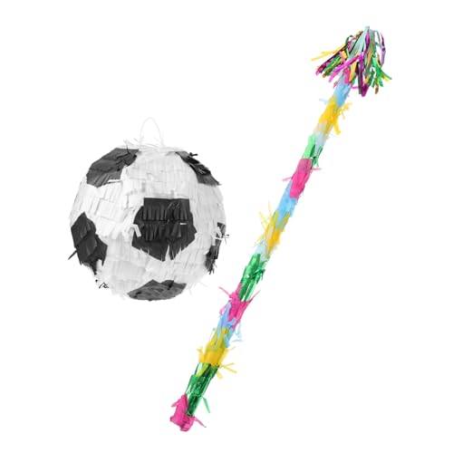 SOIMISS 1Satz Pinata Stick und Fußball Teiliges für Geburtstagsfeiern Pinata Dekoration mit Party Augenbinde Kindergeburtstage und Festivals von SOIMISS