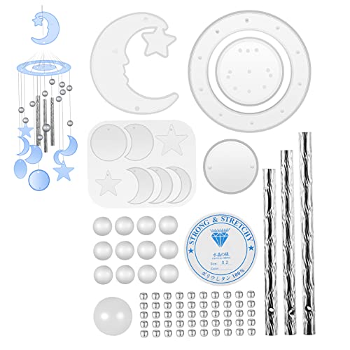SOIMISS 1Satz Silikonformen Windspiel DIY Kit Flexible Gießform für Epoxidharz für Garten Dekoration und Persönliche von SOIMISS