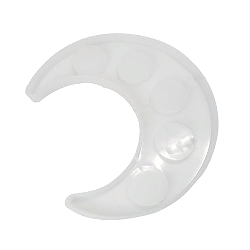 SOIMISS 1Stück Mond Silikon Untersetzer Form DIY Gießform für Kreative Tischdekoration für Untersetzer mit Verzierungen Wie Glitzer und Blumen von SOIMISS