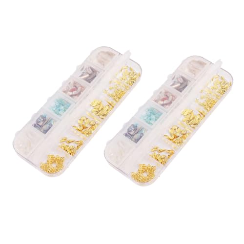 SOIMISS 2 Boxen Fächer Nagelkunst Muscheldekor DIY Manicure Charms für Frauen Vielseitig Einsetzbar für Natürliche und Künstliche Nägel für Party Bühne und Abschlussfeier SOIMISS 2 Boxen Fächer Nagelkunst Muscheldekor DIY Manicure Charms für Frauen Vielseitig Einsetzbar für Natürliche und Künstliche Nägel für Party Bühne und Abschlussfeier von SOIMISS