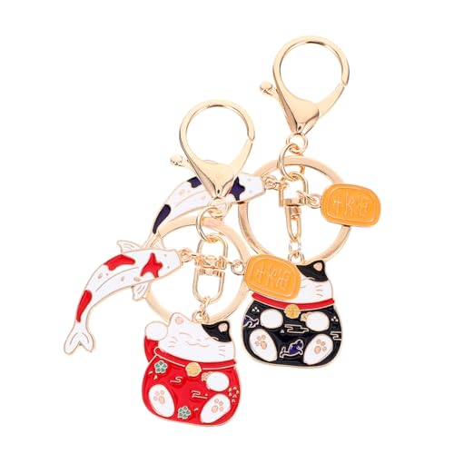 SOIMISS 2 Entzückende Katzen-schlüsselanhänger Zum Anlocken Von Reichtum Und Wohlstand. Niedlicher Schlüsselanhänger Für Frauen. Japanischer Maneki-neko-schlüsselanhänger Für Glück SOIMISS 2 Entzückende Katzen-schlüsselanhänger Zum Anlocken Von Reichtum Und Wohlstand. Niedlicher Schlüsselanhänger Für Frauen. Japanischer Maneki-neko-schlüsselanhänger Für Glück von SOIMISS