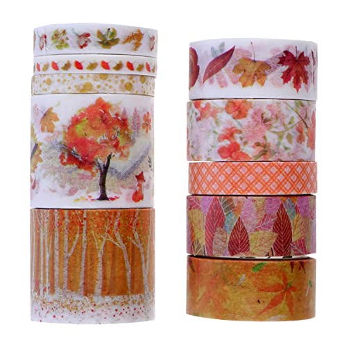 SOIMISS 2 Kartons Washi Tape Set Boxen DIY Klebebänder für Scrapbooking und Notizbuchgestaltung Herbstmuster Vielseitig Einsetzbar für Dekoration und Kreative Projekte von SOIMISS