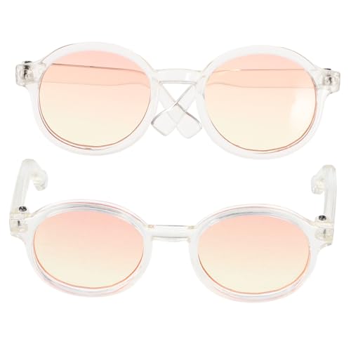 SOIMISS 2 Paare Mini Sonnenbrillen für Puppen Dekorative Kunststoff Brillen Modische Puppenbrillen Leichtes An Ausziehen DIY Accessoires für Puppenkostüme Geschenk für Jugendliche von SOIMISS