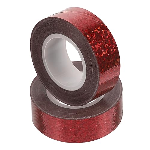 SOIMISS 2 Rollen Bunte Duct Tape Selbstklebend Starkes Klebeband Holografisch für Dekoration Basteln und Reparaturen für und Außeneinsatz von SOIMISS