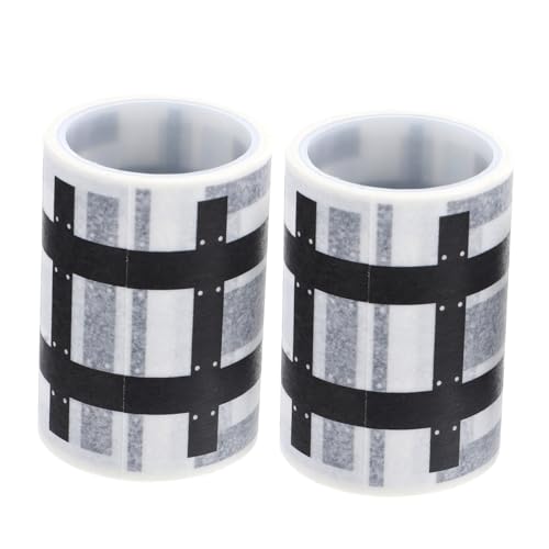 SOIMISS 2 Rollen DIY Eisenbahn Straßen Klebeband Flexible Verkehrsstraße Aufkleber für Einfache Anwendung Tragbar Langlebig Schienenbahn Modell Zubehör SOIMISS 2 Rollen DIY Eisenbahn Straßen Klebeband Flexible Verkehrsstraße Aufkleber für Einfache Anwendung Tragbar Langlebig Schienenbahn Modell Zubehör von SOIMISS