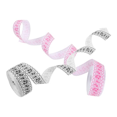SOIMISS 2 Rollen Festival Geschenkband mit Goldgeprägten Noten und Robustem Zuschneidbarem Dekoband für DIY Hochzeitseinladungen Basteln Näharbeiten und Geschenkverpackung SOIMISS 2 Rollen Festival Geschenkband mit Goldgeprägten Noten und Robustem Zuschneidbarem Dekoband für DIY Hochzeitseinladungen Basteln Näharbeiten und Geschenkverpackung von SOIMISS
