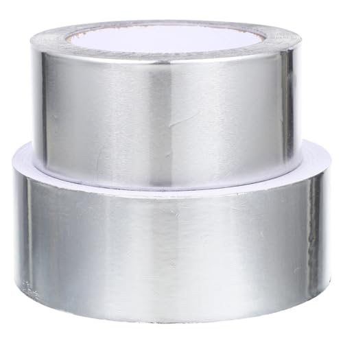 SOIMISS 2 Rollen Hitzebeständiges Aluminium Klebeband Set für Küche Rohrschutz und Präzise Instrumente Wasserfest Stark Haftend und Rückstandsfrei Breit von SOIMISS