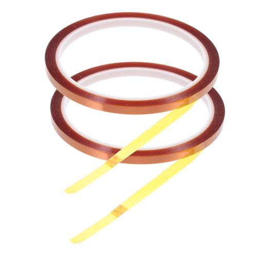 SOIMISS 2 Rollen Hitzebeständiges Sublimationstape Polyimid Klebeband Elastisch Flexibel Hochtemperaturbeständig Für Elektronik Isolierung Löten DIY Handwerk SOIMISS 2 Rollen Hitzebeständiges Sublimationstape Polyimid Klebeband Elastisch Flexibel Hochtemperaturbeständig Für Elektronik Isolierung Löten DIY Handwerk von SOIMISS