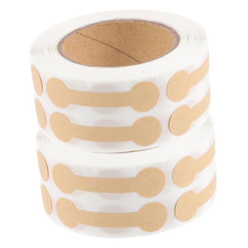 SOIMISS 2 Rollen Kraftpapier Geschenketiketten Selbstklebend Tamper Evident Aufkleber für Schmuck Ringe Halsketten Preisetiketten Versiegelungsetiketten für Geschenktüten und Verpackungen SOIMISS 2 Rollen Kraftpapier Geschenketiketten Selbstklebend Tamper Evident Aufkleber für Schmuck Ringe Halsketten Preisetiketten Versiegelungsetiketten für Geschenktüten und Verpackungen von SOIMISS