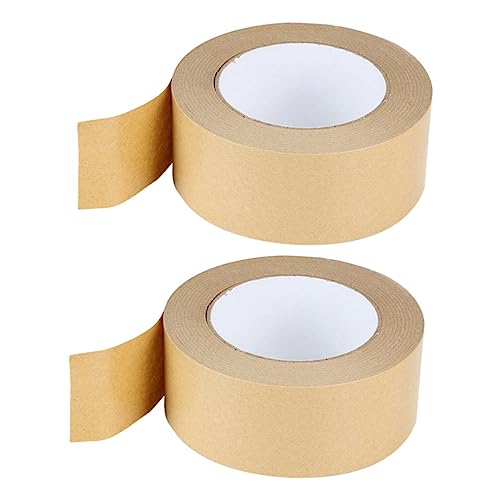 SOIMISS 2 Rollen Kraftpapier Klebeband Hochklebend Wasserfestes Multifunktions Paketband für Kartonverpackungen und Büroanwendungen von SOIMISS