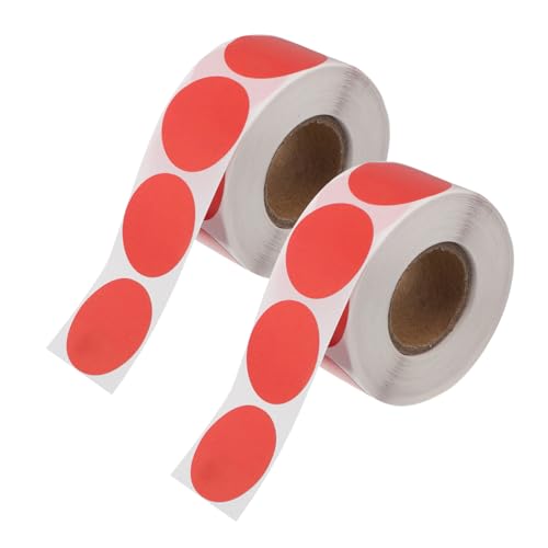 SOIMISS 2 Rollen Runde Rote Aufkleber Selbstklebend Ablösbare Farbcodierungsetiketten für Gläser Behälter Regale Starke Haftung Vielseitig für Dekoration Geschenke Organisation SOIMISS 2 Rollen Runde Rote Aufkleber Selbstklebend Ablösbare Farbcodierungsetiketten für Gläser Behälter Regale Starke Haftung Vielseitig für Dekoration Geschenke Organisation von SOIMISS