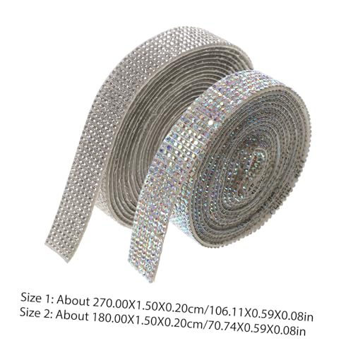 SOIMISS 2 Rollen Selbstklebende Kristall Strasssteine Bänder Glitzernde Dekorationsstreifen zum Kleben Kleidung Handwerk und DIY Zuschneidbar Langlebig und Fest Haftend SOIMISS 2 Rollen Selbstklebende Kristall Strasssteine Bänder Glitzernde Dekorationsstreifen zum Kleben Kleidung Handwerk und DIY Zuschneidbar Langlebig und Fest Haftend von SOIMISS