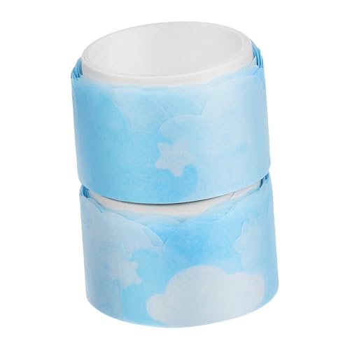 SOIMISS 2 Rollen Washi Tape Blaues Wolkenmuster Stark Haftendes Dekoratives Klebeband für Scrapbooking DIY Journaling Bastelbedarf Vielseitig Einsetzbar SOIMISS 2 Rollen Washi Tape Blaues Wolkenmuster Stark Haftendes Dekoratives Klebeband für Scrapbooking DIY Journaling Bastelbedarf Vielseitig Einsetzbar von SOIMISS