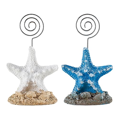 SOIMISS 2 STÜCK Seestern Memo Clips Mediterrane Tischdekoration für Notizen Fotos und Menüs für Partys Hochzeiten und Büro Weiß und Blau SOIMISS 2 STÜCK Seestern Memo Clips Mediterrane Tischdekoration für Notizen Fotos und Menüs für Partys Hochzeiten und Büro Weiß und Blau von SOIMISS
