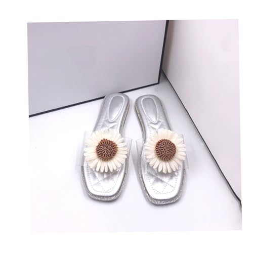 SOIMISS 2 STÜCK Teiliges DIY Sonnenblumen Handgefertigte Blütenverzierung aus Umweltfreundlichem Material Leichte Langlebige Schuh und Kleidungsschmuck Accessoires für Mädchen Beige und von SOIMISS