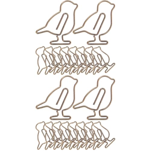 SOIMISS 2 Sätze Kreative Büroklammern Aus Metall Teiliges Form Von Antiken Vögeln Vielseitige Dokumentenmarkierung Für Büro Und Zuhause Dekorative Und Praktische Clips Für 20 Stück * 2 SOIMISS 2 Sätze Kreative Büroklammern Aus Metall Teiliges Form Von Antiken Vögeln Vielseitige Dokumentenmarkierung Für Büro Und Zuhause Dekorative Und Praktische Clips Für 20 Stück * 2 von SOIMISS