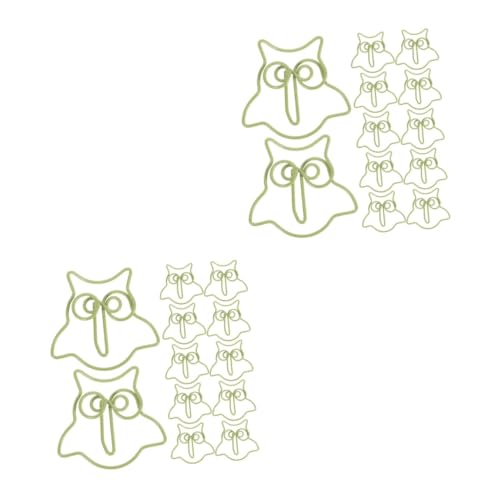 SOIMISS 2 Sätze Niedliche Eulen Büroklammern Cartoon Paperclips Für Schule Büro Und Zuhause Vielseitige Eulen Lesezeichen Kreative Tier Büroklammern Tragbare Deko Clips 50 Stück * 2 von SOIMISS
