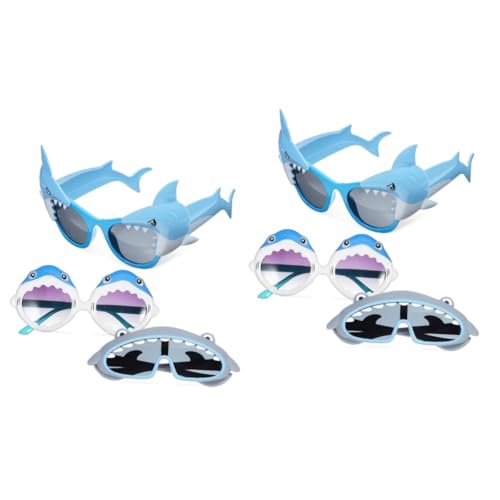 SOIMISS 2 Sätze Partybrille Für Kindersonnenbrille Kinderparty Accessoires Sonnenspiegel Gläser Verrückt Spaßbrille Für Party Sommerparty-brille Pvc 3 Paar * 2 von SOIMISS