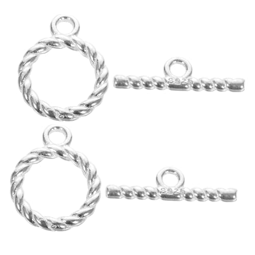 SOIMISS 2 Sätze Silberne Toggle Verschlüsse für Schmuck zum Verbinden von Armbändern und Leicht und Kompakt für DIY Projekte SOIMISS 2 Sätze Silberne Toggle Verschlüsse für Schmuck zum Verbinden von Armbändern und Leicht und Kompakt für DIY Projekte von SOIMISS