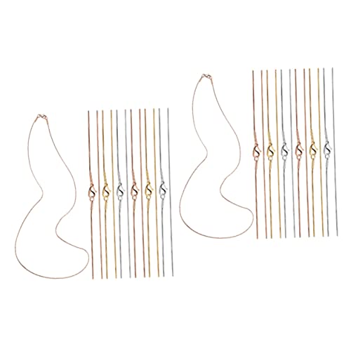 SOIMISS 2 Sätze Teiliges Mit Karabinerverschlüssen Für Diy Schmuckherstellung Robuste Schlangenkette Für Anhänger Und Persönliche Styles 12 Stücke * 2 von SOIMISS