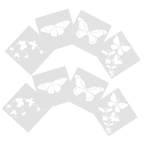 SOIMISS 2 Sätze Teiliges Wandmalerei Schablonen Hohles Schmetterlings Design Für Diy Dekoration Wiederverwendbare Schablonen Für Erwachsene Geeignet Für Kreative Bastelprojekte 8 Stück * 2 von SOIMISS