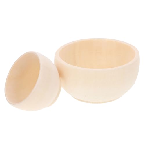 SOIMISS 2 Stück DIY Holzschalen Teilig aus Natürlichem Holz Glatte Kanten Unbemalt für Kreative Gestaltung und Dekoration für Bastelprojekte Heimdeko Hochzeit und Party SOIMISS 2 Stück DIY Holzschalen Teilig aus Natürlichem Holz Glatte Kanten Unbemalt für Kreative Gestaltung und Dekoration für Bastelprojekte Heimdeko Hochzeit und Party von SOIMISS